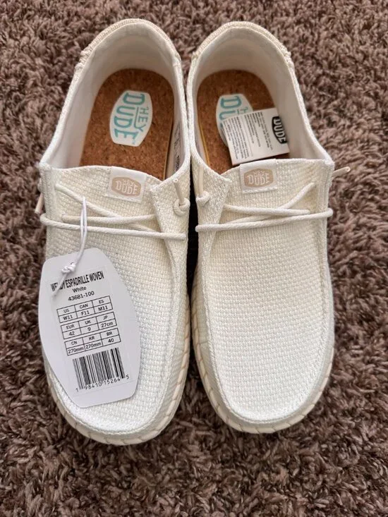 NWT Hey Dude Wendy Espadrille Woven, size 11 - Picture 2 of 6